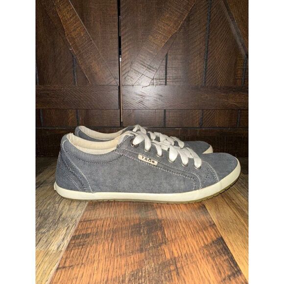 Taos Women's Star Charcoal Wash Canvas Fashion Sneakers STA-12844โ Size 8 - Picture 4 of 14